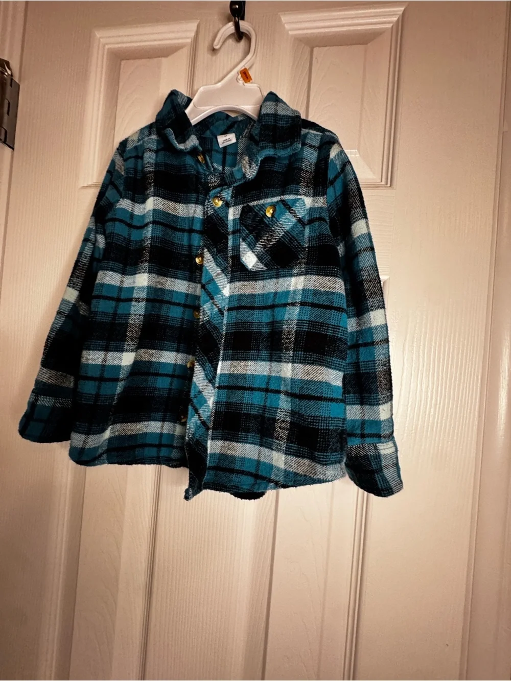 5/$25 EUC Kids' Blue Plaid Button-Up Shirt Old Navy Size 4T